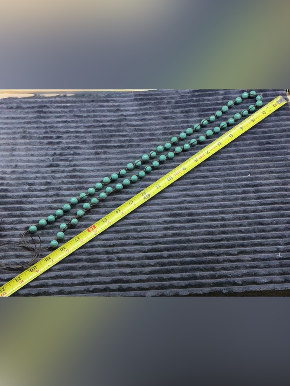 Boho Ethnic Jewelry Lot Multi Strand Turquoise Stone Clay Wood Bead Necklace Set - Picture 7 of 13